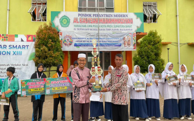 Atlet Tapak Suci Ponpes Al Kautsar Borong Medali Pada Kejuaraan Al Kautsar Championship di Pekanbaru